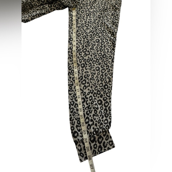 Zara Trafaluc Gray and Black Leopard Print Lightweight Joggers Size Medium - Picture 14 of 16